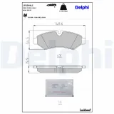 Bremsbelagsatz, Scheibenbremse DELPHI LP3549LC