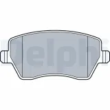 Bremsbelagsatz, Scheibenbremse Vorderachse DELPHI LP3550