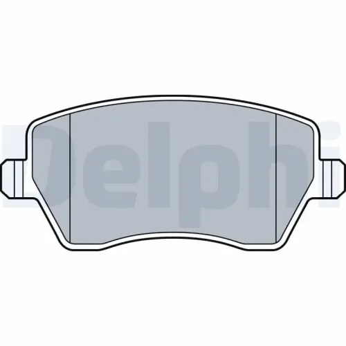 Bremsbelagsatz, Scheibenbremse Vorderachse DELPHI LP3550 Bild Bremsbelagsatz, Scheibenbremse Vorderachse DELPHI LP3550