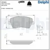Bremsbelagsatz, Scheibenbremse DELPHI LP3551 Bild Bremsbelagsatz, Scheibenbremse DELPHI LP3551