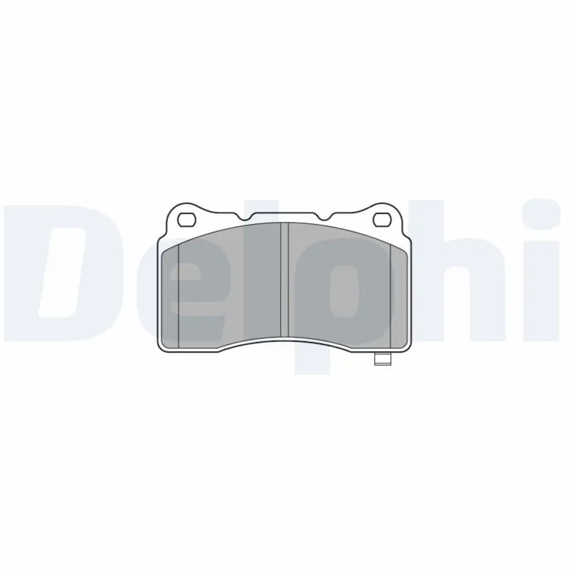 Bremsbelagsatz, Scheibenbremse DELPHI LP3575