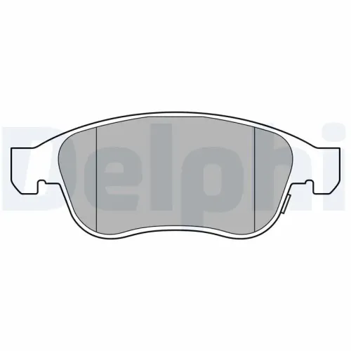 Bremsbelagsatz, Scheibenbremse DELPHI LP3588 Bild Bremsbelagsatz, Scheibenbremse DELPHI LP3588