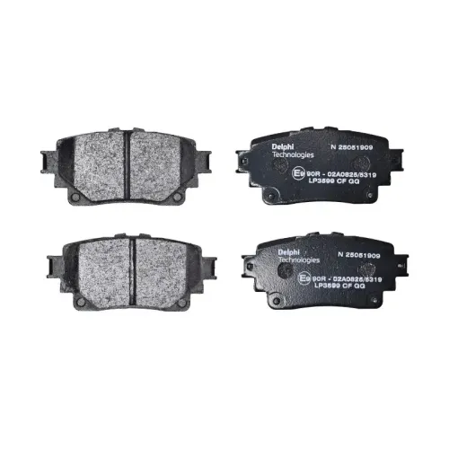 Bremsbelagsatz, Scheibenbremse Hinterachse DELPHI LP3599 Bild Bremsbelagsatz, Scheibenbremse Hinterachse DELPHI LP3599