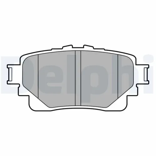 Bremsbelagsatz, Scheibenbremse Hinterachse DELPHI LP3599 Bild Bremsbelagsatz, Scheibenbremse Hinterachse DELPHI LP3599