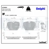 Bremsbelagsatz, Scheibenbremse DELPHI LP3604