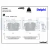 Bremsbelagsatz, Scheibenbremse DELPHI LP3605