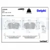 Bremsbelagsatz, Scheibenbremse Hinterachse DELPHI LP3606 Bild Bremsbelagsatz, Scheibenbremse Hinterachse DELPHI LP3606