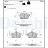 Bremsbelagsatz, Scheibenbremse Hinterachse DELPHI LP3607 Bild Bremsbelagsatz, Scheibenbremse Hinterachse DELPHI LP3607