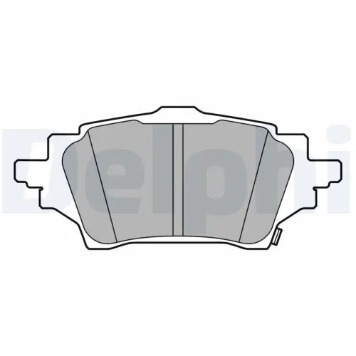 Bremsbelagsatz, Scheibenbremse Hinterachse DELPHI LP3608 Bild Bremsbelagsatz, Scheibenbremse Hinterachse DELPHI LP3608