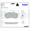 Bremsbelagsatz, Scheibenbremse DELPHI LP3610 Bild Bremsbelagsatz, Scheibenbremse DELPHI LP3610