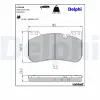 Bremsbelagsatz, Scheibenbremse DELPHI LP3626 Bild Bremsbelagsatz, Scheibenbremse DELPHI LP3626