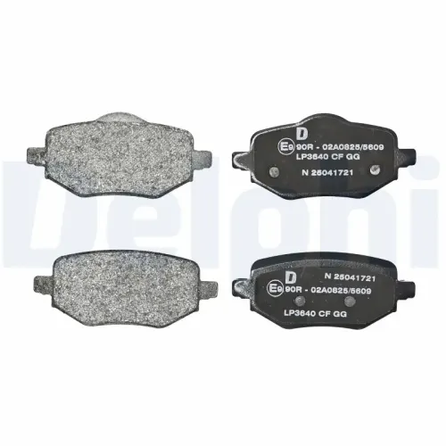 Bremsbelagsatz, Scheibenbremse DELPHI LP3640 Bild Bremsbelagsatz, Scheibenbremse DELPHI LP3640