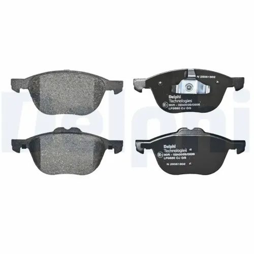 Bremsbelagsatz, Scheibenbremse DELPHI LP3650 Bild Bremsbelagsatz, Scheibenbremse DELPHI LP3650