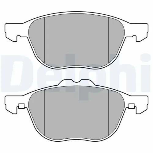 Bremsbelagsatz, Scheibenbremse DELPHI LP3650 Bild Bremsbelagsatz, Scheibenbremse DELPHI LP3650