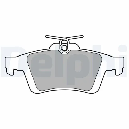 Bremsbelagsatz, Scheibenbremse Hinterachse DELPHI LP3653 Bild Bremsbelagsatz, Scheibenbremse Hinterachse DELPHI LP3653