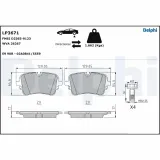 Bremsbelagsatz, Scheibenbremse DELPHI LP3671