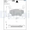 Bremsbelagsatz, Scheibenbremse DELPHI LP3680 Bild Bremsbelagsatz, Scheibenbremse DELPHI LP3680