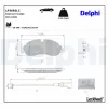 Bremsbelagsatz, Scheibenbremse DELPHI LP3682LC Bild Bremsbelagsatz, Scheibenbremse DELPHI LP3682LC
