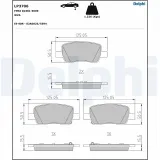 Bremsbelagsatz, Scheibenbremse DELPHI LP3706