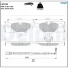 Bremsbelagsatz, Scheibenbremse Hinterachse DELPHI LP3716 Bild Bremsbelagsatz, Scheibenbremse Hinterachse DELPHI LP3716