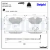 Bremsbelagsatz, Scheibenbremse Hinterachse DELPHI LP3716 Bild Bremsbelagsatz, Scheibenbremse Hinterachse DELPHI LP3716