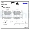 Bremsbelagsatz, Scheibenbremse DELPHI LP3718 Bild Bremsbelagsatz, Scheibenbremse DELPHI LP3718