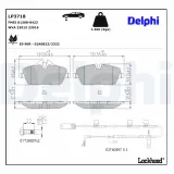 Bremsbelagsatz, Scheibenbremse DELPHI LP3718