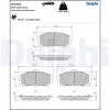 Bremsbelagsatz, Scheibenbremse Vorderachse DELPHI LP3732 Bild Bremsbelagsatz, Scheibenbremse Vorderachse DELPHI LP3732