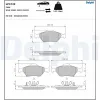 Bremsbelagsatz, Scheibenbremse Vorderachse DELPHI LP3739 Bild Bremsbelagsatz, Scheibenbremse Vorderachse DELPHI LP3739