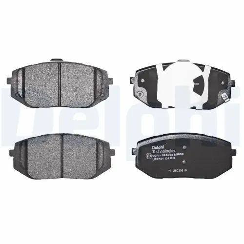 Bremsbelagsatz, Scheibenbremse DELPHI LP3741 Bild Bremsbelagsatz, Scheibenbremse DELPHI LP3741
