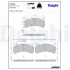 Bremsbelagsatz, Scheibenbremse Vorderachse DELPHI LP3820 Bild Bremsbelagsatz, Scheibenbremse Vorderachse DELPHI LP3820