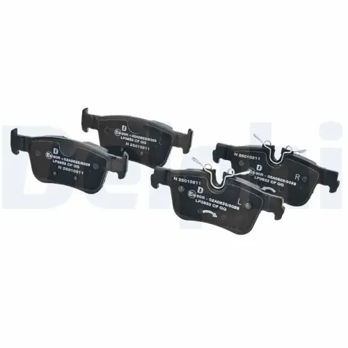 Bremsbelagsatz, Scheibenbremse DELPHI LP3833 Bild Bremsbelagsatz, Scheibenbremse DELPHI LP3833
