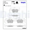 Bremsbelagsatz, Scheibenbremse DELPHI LP3833 Bild Bremsbelagsatz, Scheibenbremse DELPHI LP3833