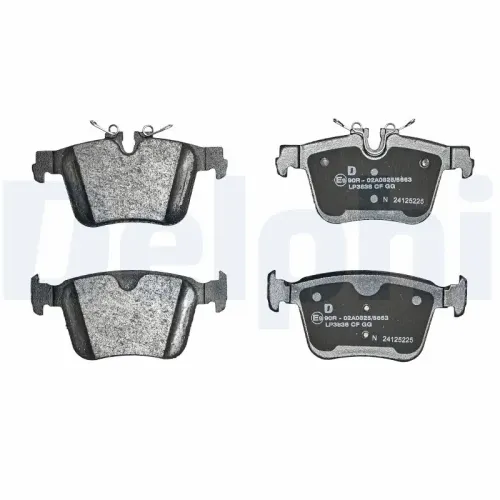 Bremsbelagsatz, Scheibenbremse DELPHI LP3838 Bild Bremsbelagsatz, Scheibenbremse DELPHI LP3838