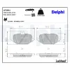 Bremsbelagsatz, Scheibenbremse Hinterachse DELPHI LP3841 Bild Bremsbelagsatz, Scheibenbremse Hinterachse DELPHI LP3841