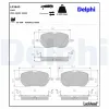 Bremsbelagsatz, Scheibenbremse Vorderachse DELPHI LP3843