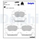 Bremsbelagsatz, Scheibenbremse Vorderachse DELPHI LP3843
