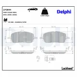 Bremsbelagsatz, Scheibenbremse Vorderachse DELPHI LP3844