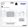 Bremsbelagsatz, Scheibenbremse Hinterachse DELPHI LP3848LC Bild Bremsbelagsatz, Scheibenbremse Hinterachse DELPHI LP3848LC