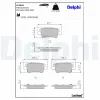 Bremsbelagsatz, Scheibenbremse Hinterachse DELPHI LP3855 Bild Bremsbelagsatz, Scheibenbremse Hinterachse DELPHI LP3855
