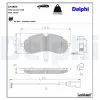 Bremsbelagsatz, Scheibenbremse Vorderachse DELPHI LP3865 Bild Bremsbelagsatz, Scheibenbremse Vorderachse DELPHI LP3865
