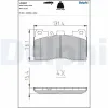 Bremsbelagsatz, Scheibenbremse Hinterachse DELPHI LP3867 Bild Bremsbelagsatz, Scheibenbremse Hinterachse DELPHI LP3867