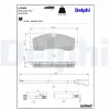 Bremsbelagsatz, Scheibenbremse Hinterachse DELPHI LP3886 Bild Bremsbelagsatz, Scheibenbremse Hinterachse DELPHI LP3886