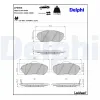Bremsbelagsatz, Scheibenbremse Vorderachse DELPHI LP3903 Bild Bremsbelagsatz, Scheibenbremse Vorderachse DELPHI LP3903