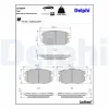 Bremsbelagsatz, Scheibenbremse Vorderachse DELPHI LP3904 Bild Bremsbelagsatz, Scheibenbremse Vorderachse DELPHI LP3904