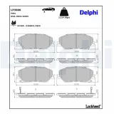 Bremsbelagsatz, Scheibenbremse Vorderachse DELPHI LP3906