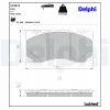 Bremsbelagsatz, Scheibenbremse Vorderachse DELPHI LP3911 Bild Bremsbelagsatz, Scheibenbremse Vorderachse DELPHI LP3911