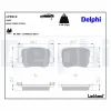 Bremsbelagsatz, Scheibenbremse Hinterachse DELPHI LP3913 Bild Bremsbelagsatz, Scheibenbremse Hinterachse DELPHI LP3913