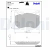 Bremsbelagsatz, Scheibenbremse Vorderachse DELPHI LP3916 Bild Bremsbelagsatz, Scheibenbremse Vorderachse DELPHI LP3916