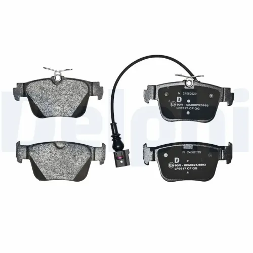 Bremsbelagsatz, Scheibenbremse DELPHI LP3917 Bild Bremsbelagsatz, Scheibenbremse DELPHI LP3917